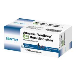Abbildung: Alfuzosin Winthrop 5 mg Retardtabletten 100 St, Retard-Tabletten PZN 04967331