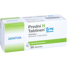 Abbildung: Predni H Tablinen 5 mg Tabletten 50 St, Tabletten PZN 04969212