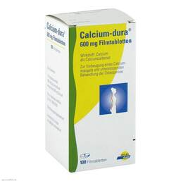 Abbildung: Calcium Dura Filmtabletten Filmtabletten, 100 St PZN 04970936