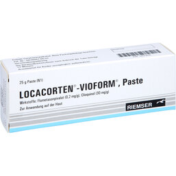 Abbildung: Locacorten Vioform Paste 25 g, Paste PZN 04973076