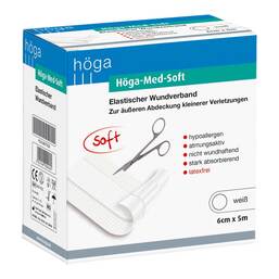 Abbildung: Höga Med Soft Pflaster 6cmx5m 1 St, Pflaster PZN 04977430