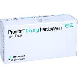 Abbildung: Prograf 0,5 mg Hartkapseln 50 St, Hartkapseln PZN 04983844
