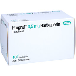 Abbildung: Prograf 0,5 mg Hartkapseln 100 St, Hartkapseln PZN 04983850