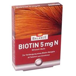 Abbildung: Gehe Balance Biotin 5 mg N Tabletten Tabletten, 60 St PZN 04987210
