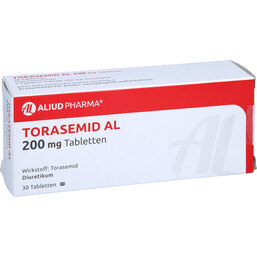 Abbildung: Torasemid AL 200 mg Tabletten 30 St, Tabletten PZN 04992837
