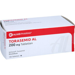 Abbildung: Torasemid AL 200 mg Tabletten 100 St, Tabletten PZN 04992978
