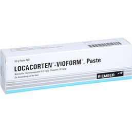 Abbildung: Locacorten Vioform Paste 50 g, Paste PZN 04994931