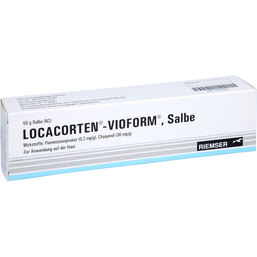 Abbildung: Locacorten Vioform Salbe 50 g, Salbe PZN 04994954