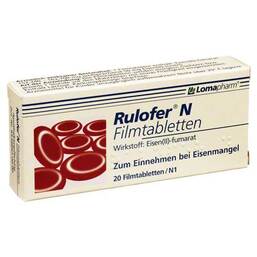 Abbildung: Rulofer N Filmtabletten 20 St, Filmtabletten PZN 04996404