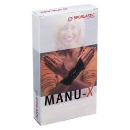 Abbildung: Manu-X Handgelenkorthese Größe 2 schwarz 07642 1 St, Bandage PZN 04999070