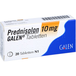 Abbildung: Prednisolon 10 mg Galen Tabletten 20 St, Tabletten PZN 05004818