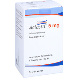 Abbildung: Aclasta 5 mg Infusionslösung 100 ml, Infusionslösung PZN 05006970