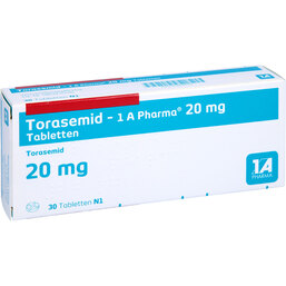 Abbildung: Torasemid 1A Pharma 20 mg Tabletten 30 St, Tabletten PZN 05007679