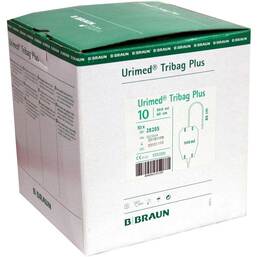 Abbildung: Urimed Tribag Plus Urin Bein 10 St, Beutel PZN 05015934