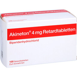 Abbildung: Akineton 4 mg retard Tabletten 100 St, Retard-Tabletten PZN 05023744
