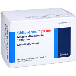 Abbildung: Skilarence 120 mg magensaftresistente Tabletten 180 St, Tabletten magensaftresistent PZN 05025766
