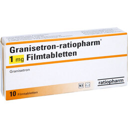 Abbildung: Granisetron ratiopharm 1 mg Filmtabletten 10 St, Filmtabletten PZN 05104862