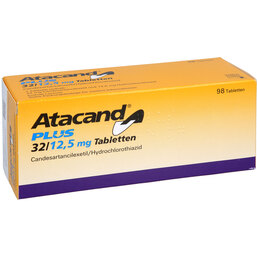 Abbildung: Atacand plus 32 / 12,5 mg Tabletten 98 St, Tabletten PZN 05108216