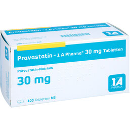 Abbildung: Pravastatin 1A Pharma 30 mg Tabletten 100 St, Tabletten PZN 05108564