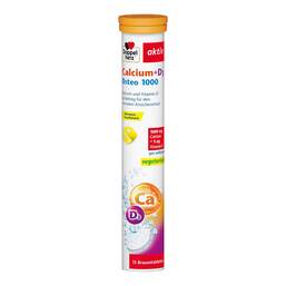 Abbildung: Doppelherz Calcium+D3 Osteo 1000 Brausetabletten Brausetabletten, 15 St PZN 05114122
