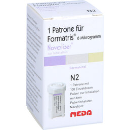 Abbildung: Formatris 6µg Novolizer 1x100 ED Patrone 1 St, Inhalationspulver PZN 05115392