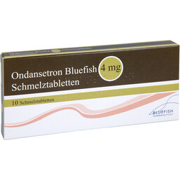 Abbildung: Ondansetron Bluefish 4 mg Schmelztabletten 10 St, Schmelztabletten PZN 05116167