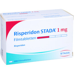 Abbildung: Risperidon STADA 1 mg Filmtabletten 100 St, Filmtabletten PZN 05117103