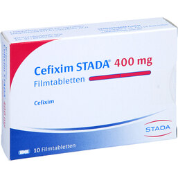 Abbildung: Cefixim STADA 400 mg Filmtabletten 10 St, Filmtabletten PZN 05124161