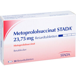 Abbildung: Metoprololsuccinat STADA 23,75 mg Retardtabletten 30 St, Retard-Tabletten PZN 05126303