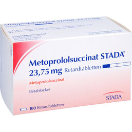 Abbildung: Metoprololsuccinat STADA 23,75 mg Retardtabletten 100 St, Retard-Tabletten PZN 05126510