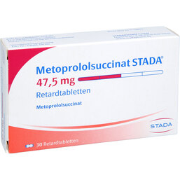 Abbildung: Metoprololsuccinat STADA 47,5 mg Retardtabletten 30 St, Retard-Tabletten PZN 05126705
