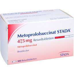 Abbildung: Metoprololsuccinat STADA 47,5 mg Retardtabletten 100 St, Retard-Tabletten PZN 05126728