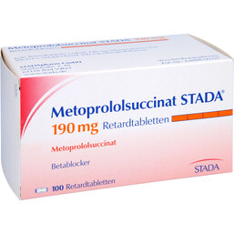 Abbildung: Metoprololsuccinat STADA 190 mg Retardtabletten 100 St, Retard-Tabletten PZN 05127194