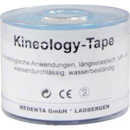 Abbildung: Kineology Tape blau 5mx5cm 1 St, Bandage PZN 05131037