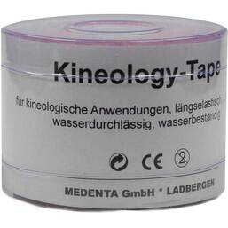 Abbildung: Kineology Tape pink 5mx5cm 1 St, Bandage PZN 05131072