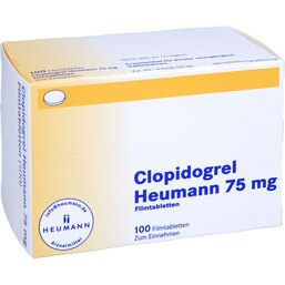Abbildung: Clopidogrel Heumann 75 mg Filmtabletten 100 St, Filmtabletten PZN 05352063