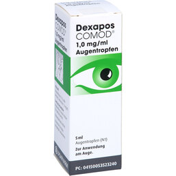 Abbildung: Dexapos Comod Augentropfen 5 ml, Augentropfen PZN 05352324