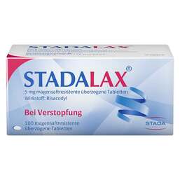 Abbildung: Stadalax 5 mg magensaftresistent überzogene Tabletten Tabletten magensaftresistent, 100 St PZN 05356109