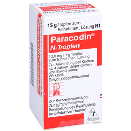 Abbildung: Paracodin N Tropfen zum Einnehmen 15 g, Tropfen zum Einnehmen PZN 05357020