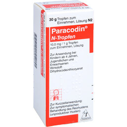 Abbildung: Paracodin N Tropfen zum Einnehmen 30 g, Tropfen zum Einnehmen PZN 05357037