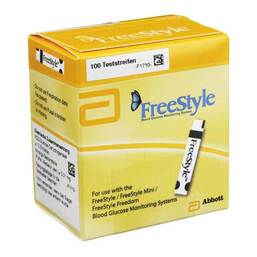 Abbildung: Freestyle Teststreifen Teststreifen, 100 St PZN 05358203