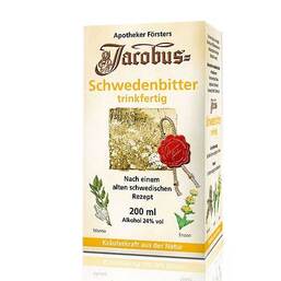 Abbildung: Jacobus Schwedenbitter trinkfertig Flüssigkeit, 200 ml PZN 05359929