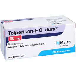 Abbildung: Tolperison HCL dura 50 mg Filmtabletten 96 St, Filmtabletten PZN 05360878