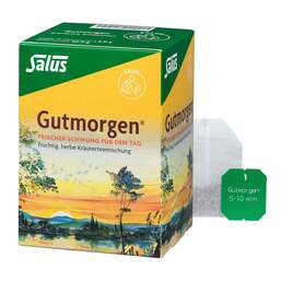 Abbildung: Gutmorgen Kräutertee mit natürlichem Aroma Salus 15 St, Filterbeutel PZN 05371988