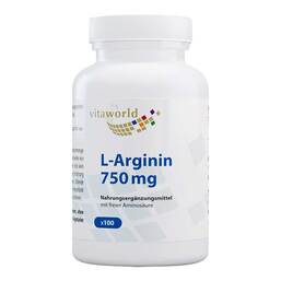 Abbildung: Arginin 750 mg Kapseln 100 St, Kapseln PZN 05378217