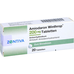 Abbildung: Amiodaron Winthrop 200 mg Tabletten 20 St, Tabletten PZN 05380504