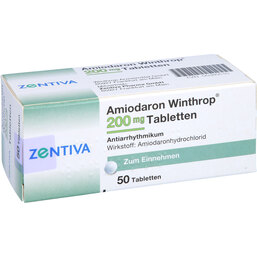 Abbildung: Amiodaron Winthrop 200 mg Tabletten 50 St, Tabletten PZN 05380510