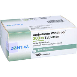 Abbildung: Amiodaron Winthrop 200 mg Tabletten 100 St, Tabletten PZN 05380527