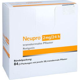 Abbildung: Neupro 2 mg / 24 h transdermale Pflaster 84 St, Pflaster transdermal PZN 05381596