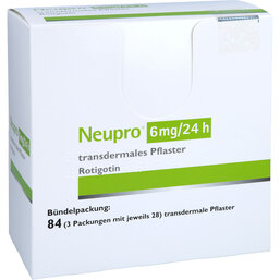 Abbildung: Neupro 6 mg / 24 h transdermale Pflaster 84 St, Pflaster transdermal PZN 05381633